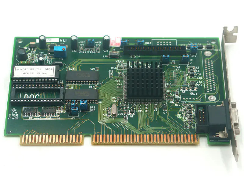 IEI PLC-508 V1.1 FLAT-PANEL/CRT BIOS TP6508 5081.HMC V1.1 ISA Bus LCD/CRT VGA-kártya ipari alaplapja