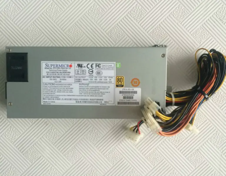 Supermicro PWS-351-1H 1U 350W-os szerver tápegység