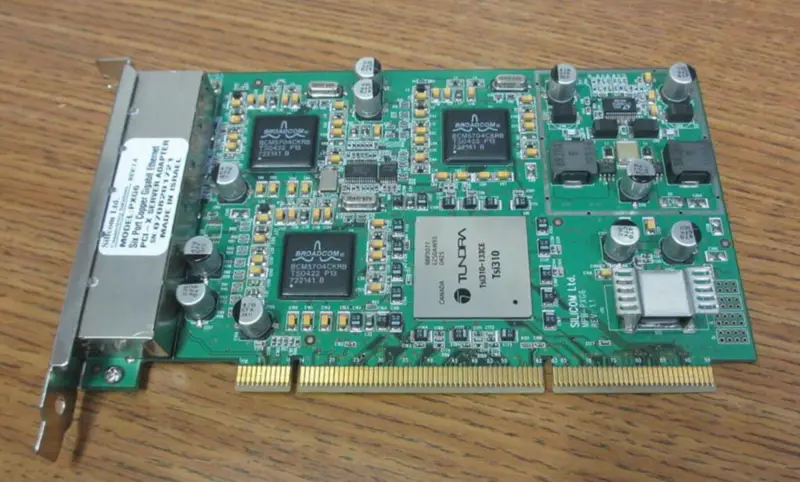 SILICOM PXG6 Hat portos réz Gigabit Ethernet PCI-X szerver adapter