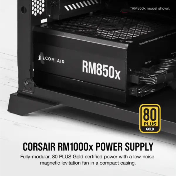 Cors Air tápegységek Psu Rm1000x 1000w Gold Full modul ventilátor Start-stop intelligens ébresztés Rps0125 támogatás Rtx 4090