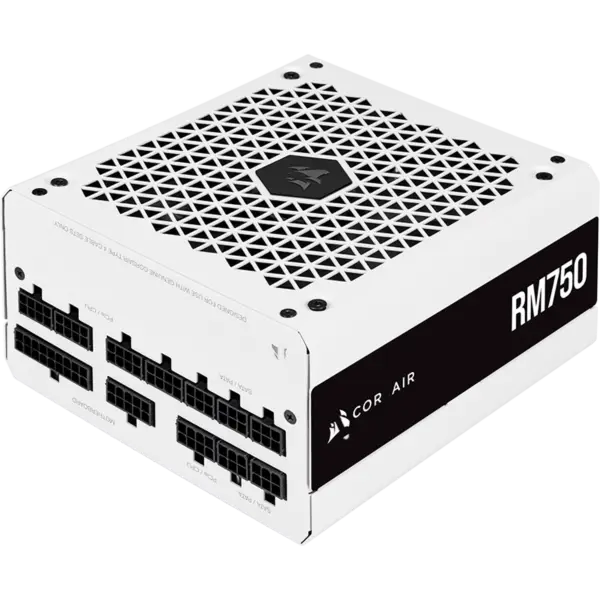 Cors Air tápegység Psu Rm750 750w fehér teljes modul 80plus Gold tápegység 140mm alacsony zajszintű ventilátor intelligens ébresztés Rps0119