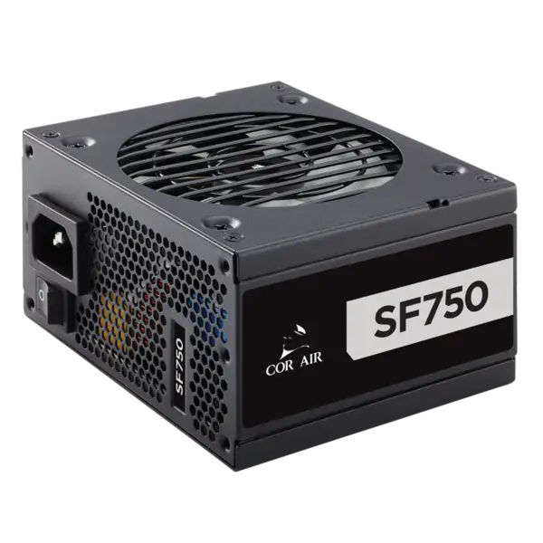 Cors Air Power Pc tápegység Sf750 750w Platinum Sfx tápegység 80 Plus Platinum teljes modul ventilátor elakadása