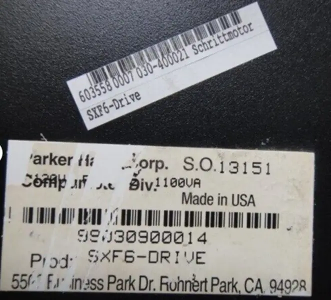 PARKER SXF6-DRIVE illesztőprogram