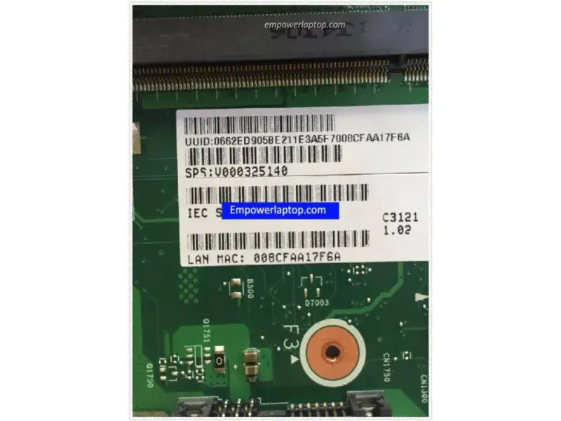 Toshiba SAE Satellite C55T V000325140 6050A2557501 alaplap