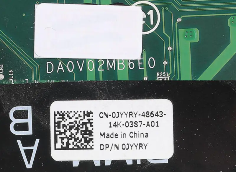 Laptop alaplap DELL Vostro 3450 V3450 PC alaplap CN-0JYYRY 0JYYRY DA0V02MB6E0 tized DDR3