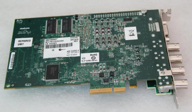 MATROX V10 Y7231-03 VI07IAOA/F* PCIE DAQ kártya