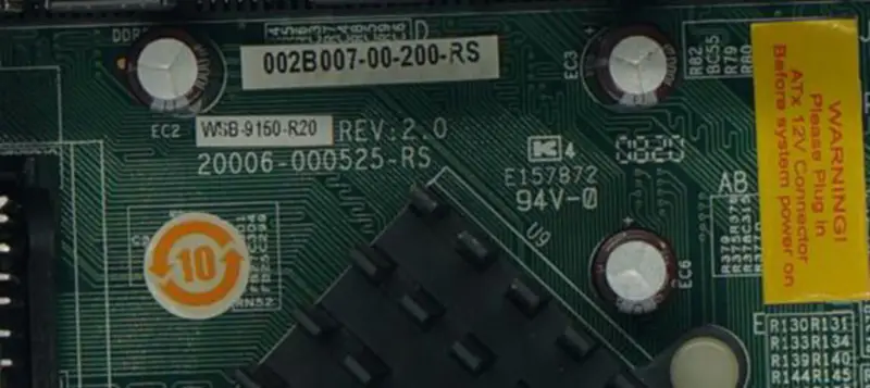IEI WSB-9150-R20 REV:2.0 ipari alaplap