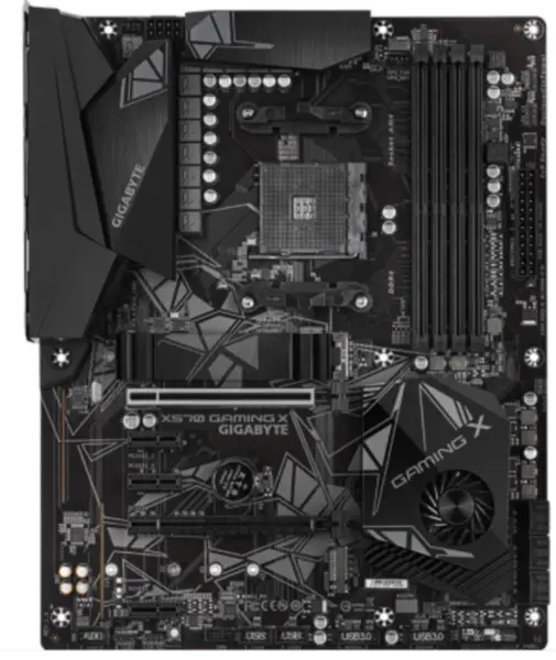 Gigabyte X570 GAMING X alaplap ATX AMD X570/M.2/DDR4/Dupla csatornás/SSD/128G