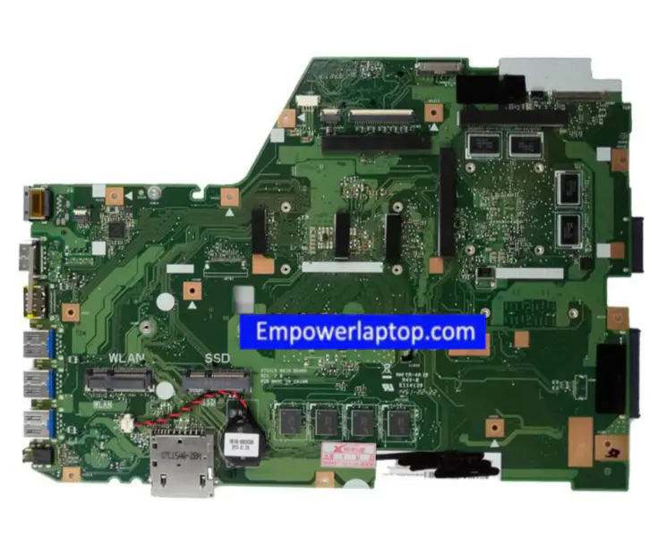 Asus X751LK fedélzeti 4G RAM-mal Alaplap ASUS X751L laptophoz