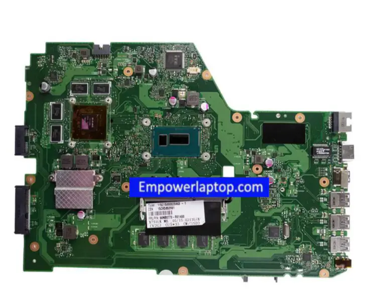 Asus X751LK fedélzeti 4G RAM-mal Alaplap ASUS X751L laptophoz