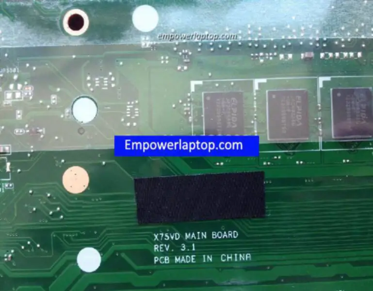 Asus X75 X75A alaplap