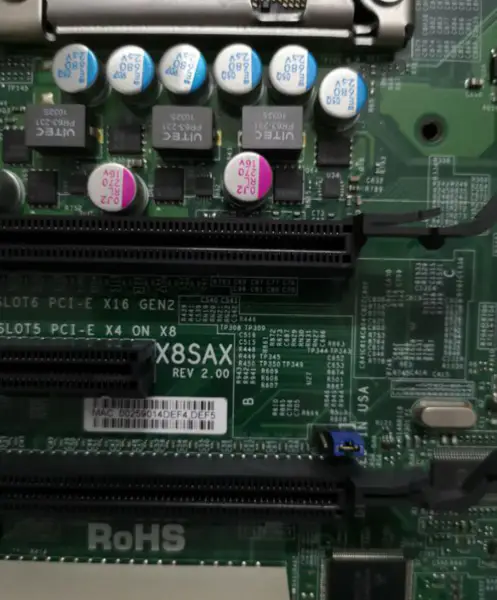 SuperMicro X8SAX REV 2.00 Szerver alaplap LGA 1366 X58 DDR3