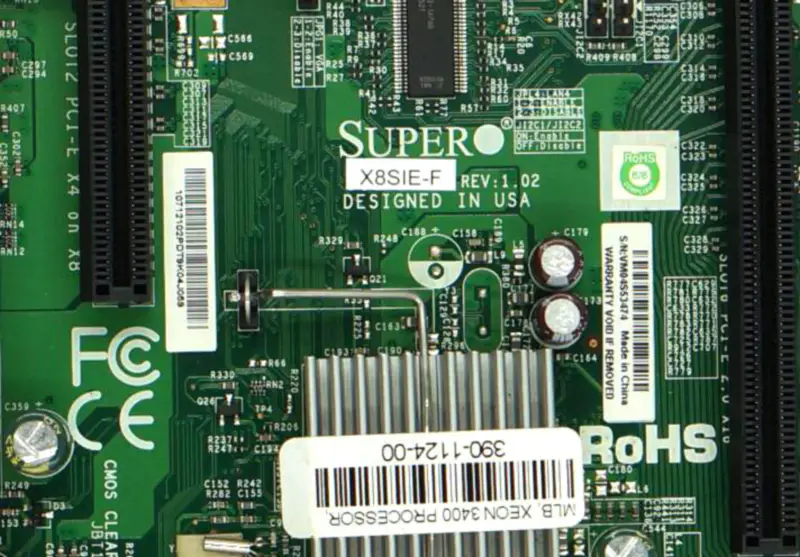 SuperMicro X8SIE-F LGA1156 Single Server alaplap S3420 lapkakészlet 6 memóriafoglalat Dual Gigabit LAN