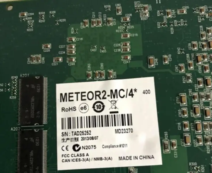 Matrox METEOR2-MC/4* Y751-04 REV.A ipari alaplap