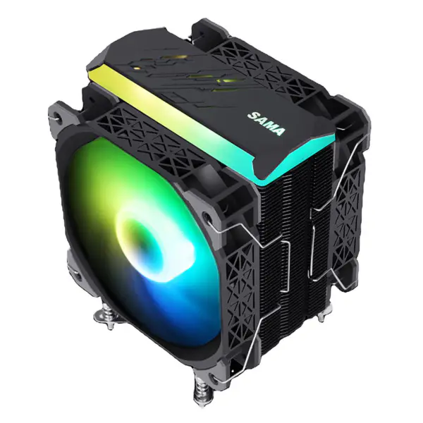 Kettős ventilátorok Cpu hűtés léghűtő a processzorhoz