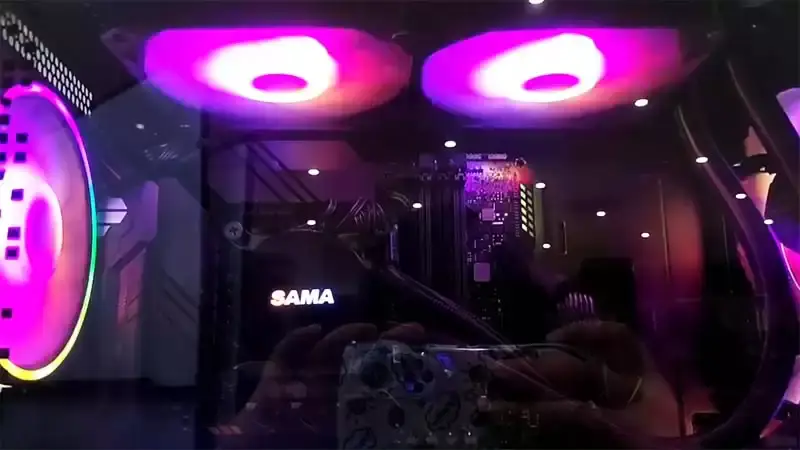 Sama 120 mm-es hűtő Cpu Liquido Intel Cpu hűtő hőmérsékletű Gaming számítógépes folyadékhűtővel