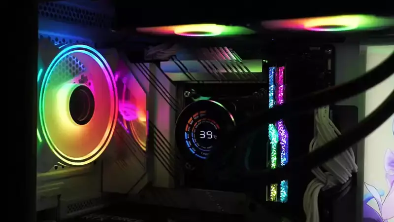 Sama 240 mm-es Aio Cpu folyadékhűtés vízhűtő készlet Pc rendszer Lcd kijelző