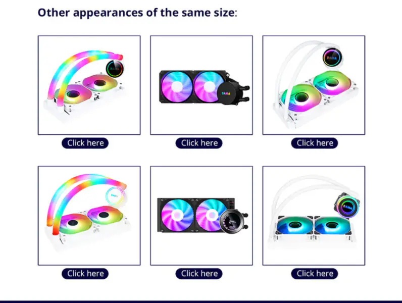 Sama 240 mm-es radiátor Rainbow Pc Para Cpu Rgb folyadékhűtő blokk számítógép Cpu vízhűtők és hűtőventilátor rendszerek Pc Cpu számára