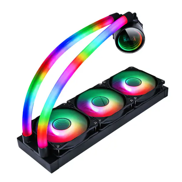 Sama 360 Lga1200 Lga1700 Lga 2011 Fekete vízhűtés Pc Cooler Watercoole Cpu hűtés vízhűtés vízhűtő rendszer Pc Case hűtéshez