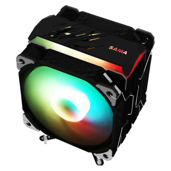 Sama 4heatpipes Cpu hőelvezetés Cpu léghűtő Rgb Amd Intel kompatibilitás számára
