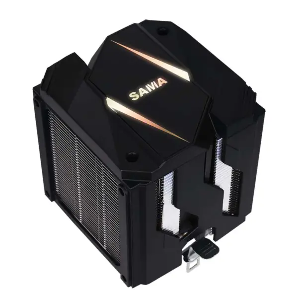 Sama 9cm kettős torony léghűtő testreszabható Argb felső fedél Cpu radiátor fekete/ezüst kicsi, de erős Cpu léghűtő