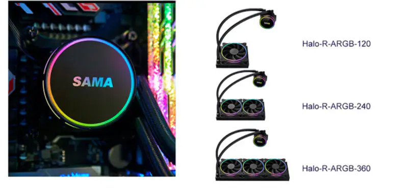 Sama Aio Cpu 240mm-es radiátor hűtőborda folyékony Rgb hűtő Cpu vízhűtés radiátor Pc játék