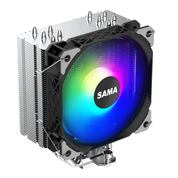Sama Am4 Am5 Cpu léghűtők 5 Electroplate hőcsövek processzor hűtés 115x/1366/1200/2011/2066/1700 léghűtő