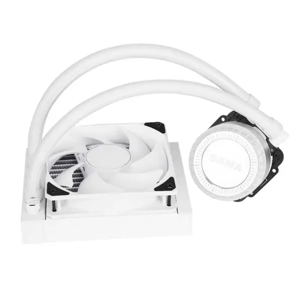 Sama Argb Coloful 120 mm-es radiátor fehér Pc Cpu vízhűtő