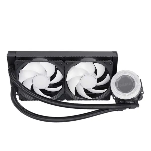 Sama Custom fekete 240 mm-es radiátor Pc Cpu vízhűtő