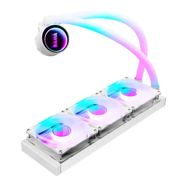 Sama Custom fekete 360 mm-es radiátor Pc Cpu vízhűtő