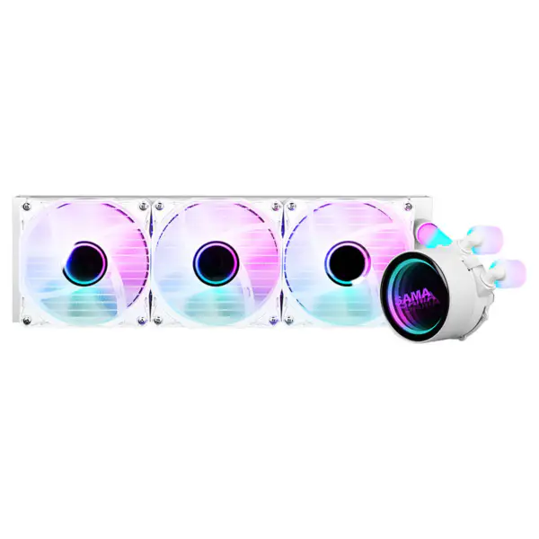 Sama Custom fekete 360 mm-es radiátor Pc Cpu vízhűtő