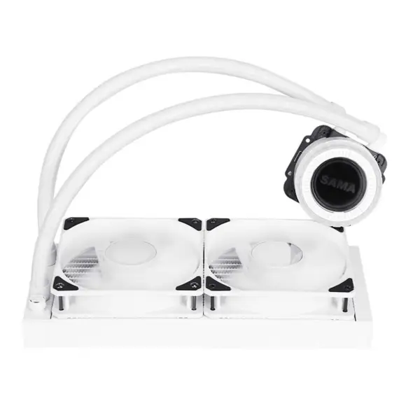 Sama 240 mm-es fehér radiátor Cpu vízhűtő