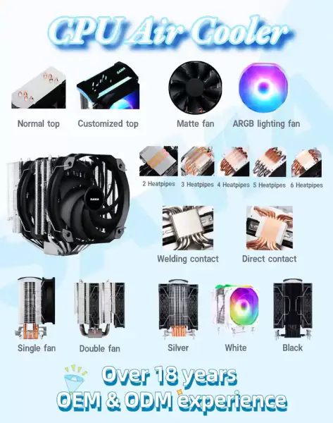 Sama Hdro csapágyas számítógépes Cpu hűtés radiátor hűtő ventilátor ventilátor Pc Gaming Case-hez
