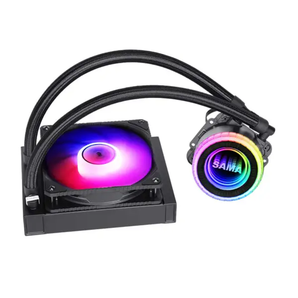 Sama fekete 120 mm-es radiátor Pc Cpu folyadékhűtés