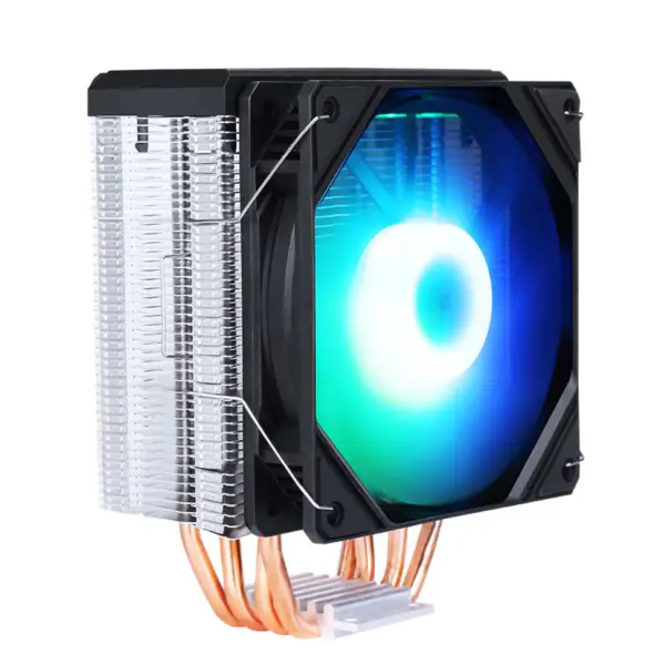 Sama Fekete fekete szivárvány Rgb Gaming számítógép hűtés radiátor hőcső processzor levegő hűtés Cpu léghűtők 4 rézcsővel