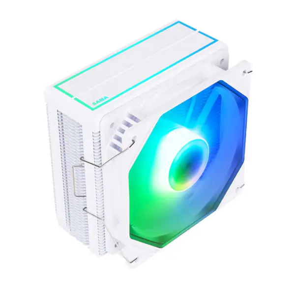 Sama Fekete fekete szivárvány Rgb Gaming számítógép hűtés radiátor hőcső processzor levegő hűtés Cpu léghűtők 4 rézcsővel
