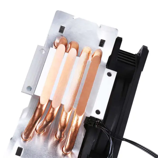 Sama Fekete fekete szivárvány Rgb Gaming számítógép hűtés radiátor hőcső processzor levegő hűtés Cpu léghűtők 4 rézcsővel
