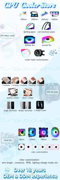 Sama 4heatpipes 90mm Argb Fan Cpu hűtő Cpu léghűtő Arocessorhoz