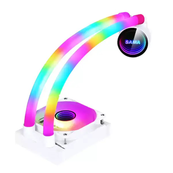 Sama testreszabott 120mm Rgb világítás folyékony Aio Cooler Cpu folyadékhűtő vízhűtés folyadékhűtő Pc-hez