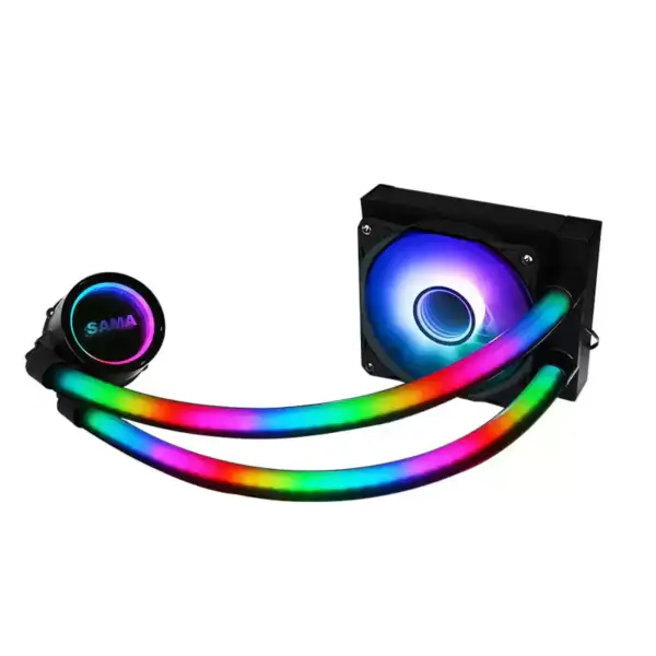 Sama testreszabott 120mm Rgb világítás folyékony Aio Cooler Cpu folyadékhűtő vízhűtés folyadékhűtő Pc-hez