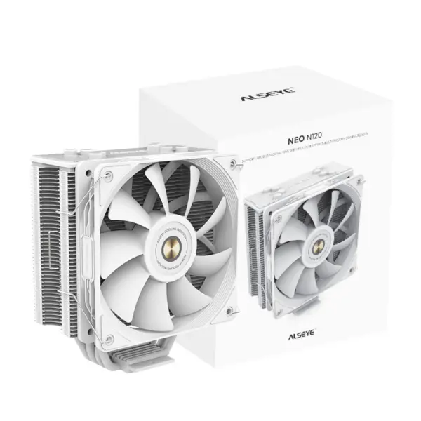 Alseye 12v 120mm Led Rgb hűtőborda hűtő Pc ventilátor 1700 és Am5 számára