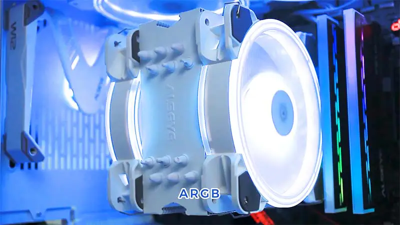 Alseye 6pipes 120mm hűtőborda kettős ventilátor Argb Cpu ventilátor hűtő