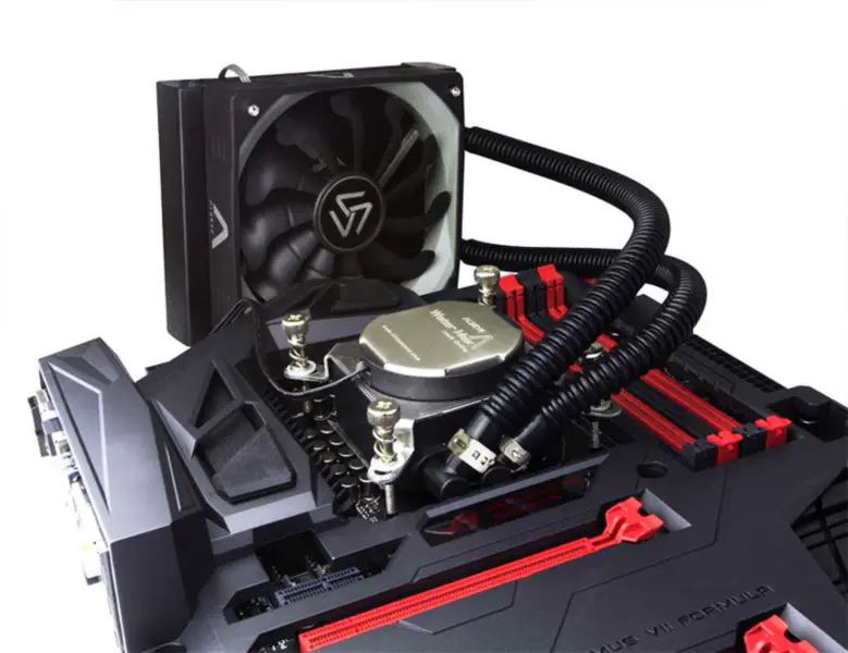 Folyadékhűtő Watermax120 Cpu nagy teljesítményű folyadékhűtéssel számítógépes vízhűtés ventilátor12cm Pwm 4pin alumínium radiátorral