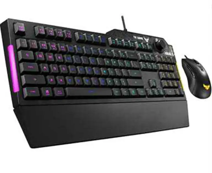 Mechanikus billentyűzet Tuf Esports Spy Flying Fortress K3 vezetékes játék billentyűzet Rog háttérvilágítás mágneses szívó tenyértámasszal Tuf K3