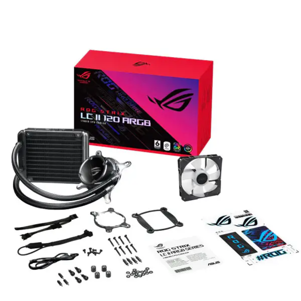 AsUs Rog Strix Lc Ii 120 Argb Integrált vízhűtés radiátor Cpu Asetek processzorhűtés