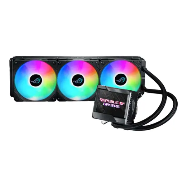 AsUs Rog Ryujin Ii 360 Argb 3fans Integrált vízhűtéses radiátor 12th Gen Cpu Asetek 7th Gen 3.5in Lcd Pwm Dc Argb Cool Ventillátor Asetek 7th Gen 3.5in Lcd Pwm Dc Argb Cool Fan